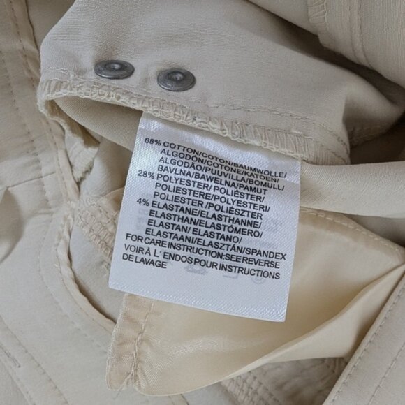 Mexx Beige Trousers Straight Leg Flare Cream Offwhite Mid Low Rise - Picture 4 of 8